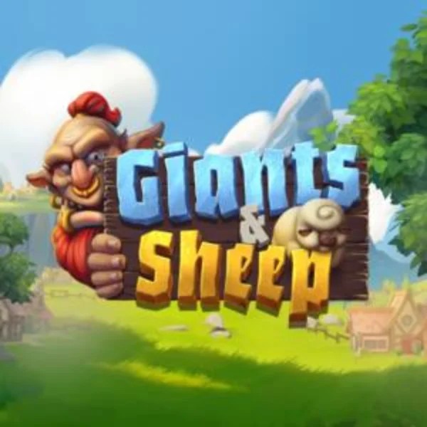 Official Slots logo: Giants and Sheep by Relax Gaming at Spinstein Casino