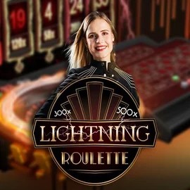 Lightning Roulette logo – Live Casino by Evolution at Spinstein Casino