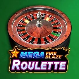 Mega Fire Blaze Roulette online game logo by Playtech on sspinstein.com