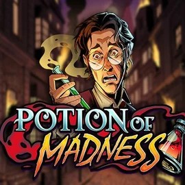 Slots logo of Potion of Madness from Play'n GO at Spinstein Casino